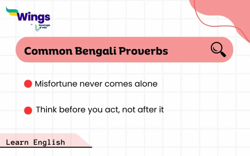Common Bengali Proverbs