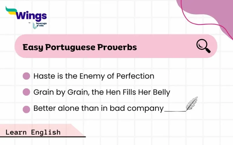 Easy Portuguese Proverbs