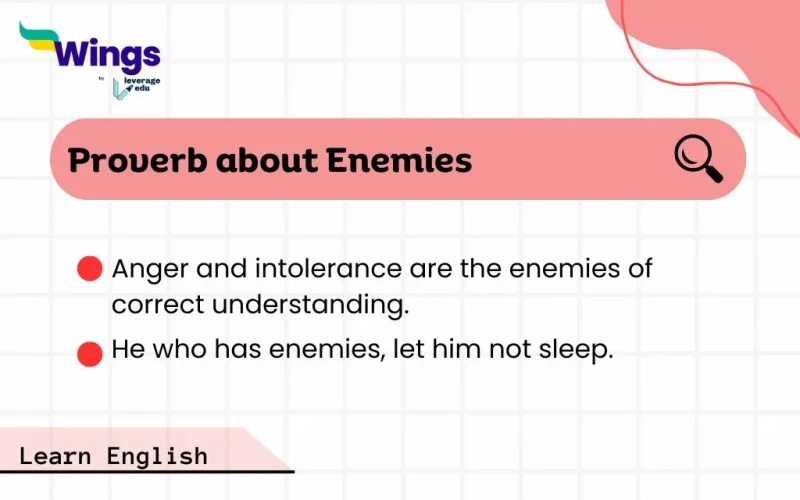 Proverb about Enemies