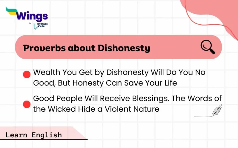 Proverbs about Dishonesty