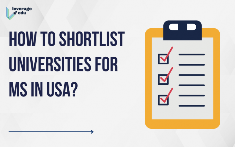 How to shortlist universities for MS in USA